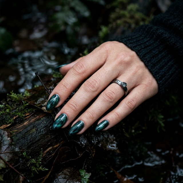 WGSN Transformative Teal Nails